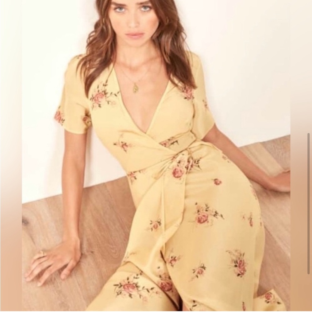 BNWT reformation silk midi dress